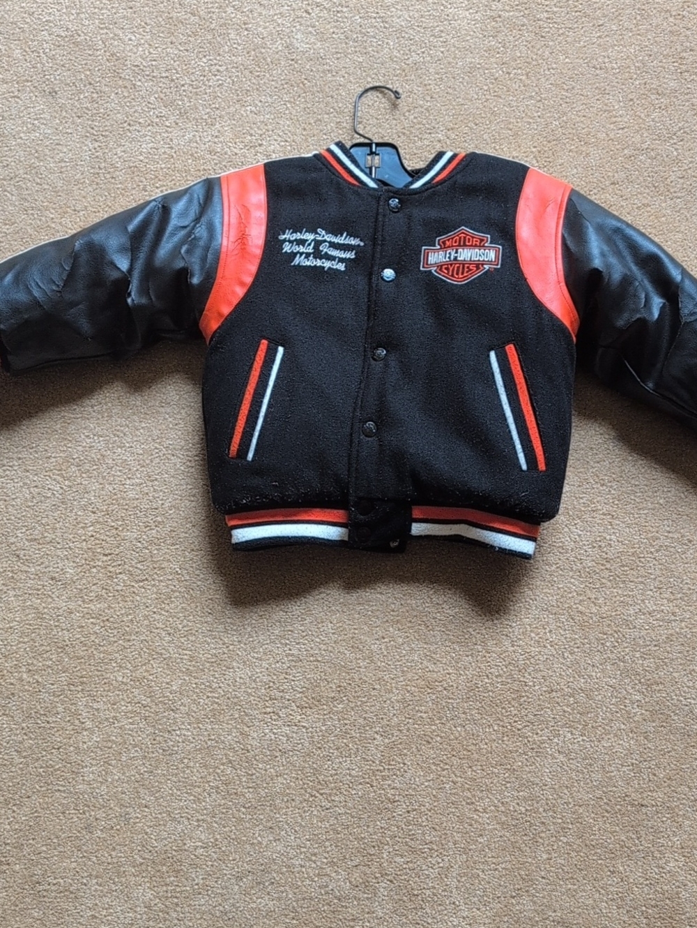 Boys 4 Reversible Authentic Harley Davidson Coat.